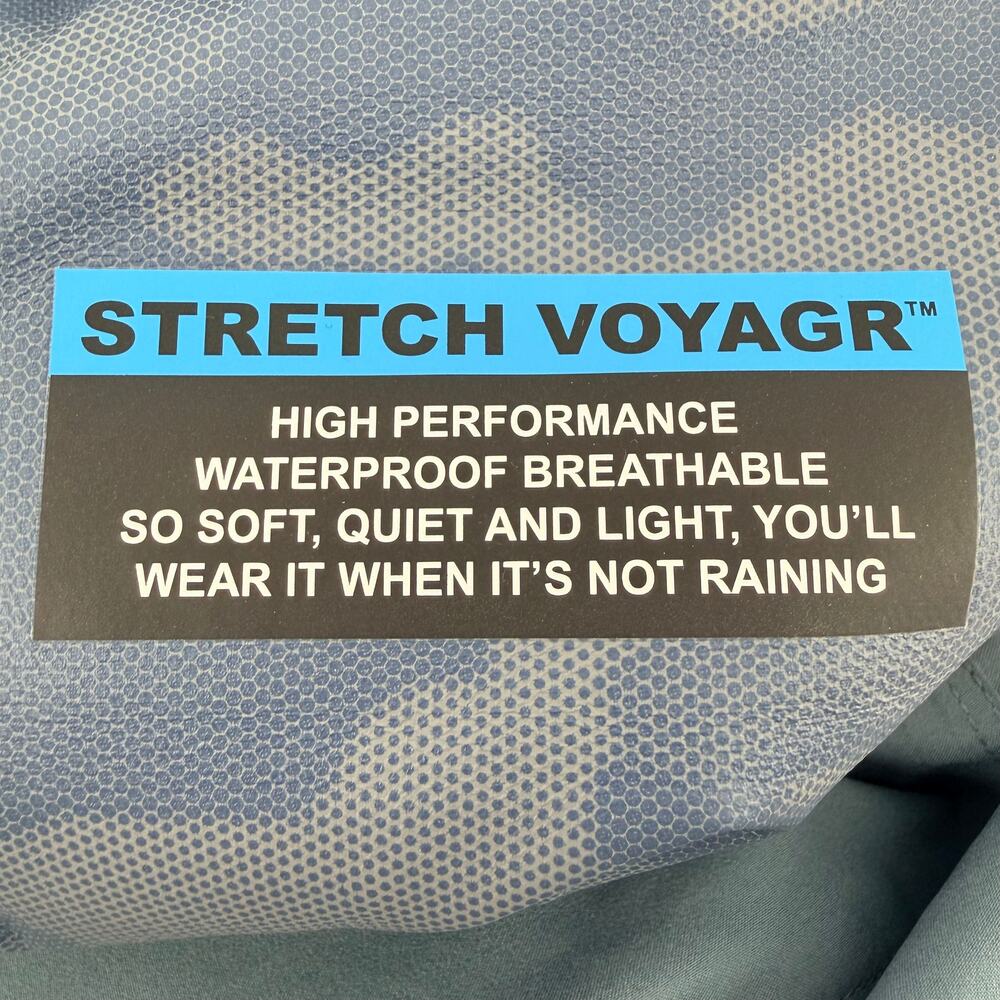 KÜHL Stretch Voyagr Rain Jacket Dusty Blue, Waterproof Hooded Anorak, Women's L - Picture 5 of 16